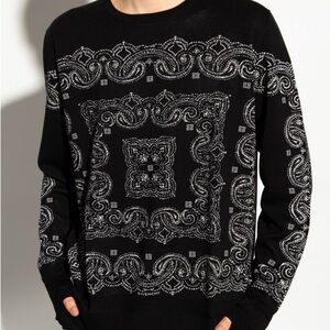 Givenchi Black Jacquard Bandana Sweater